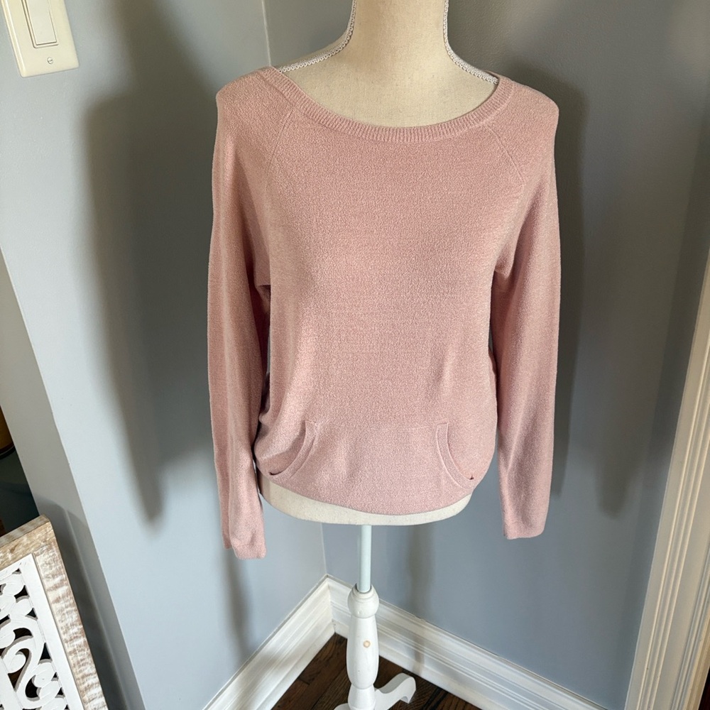 Barefoot Dreams Soft Pink Crew Neck Sweater